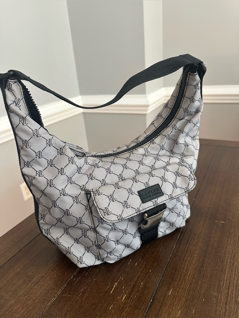 Lauren Ralph Lauren Y2K logo hobo bag